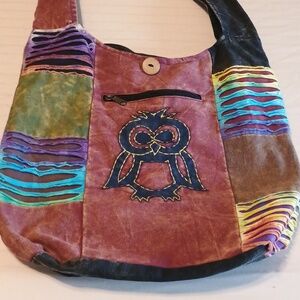 Y2K Boho Multi-Color Patchwork Shoulder Bag